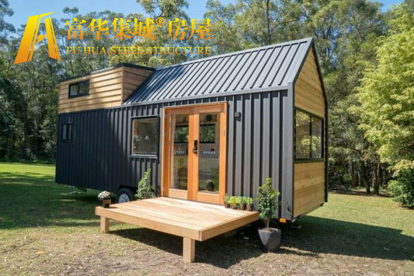 拖车式移动房屋,移动别墅,拖挂式木屋别墅定制